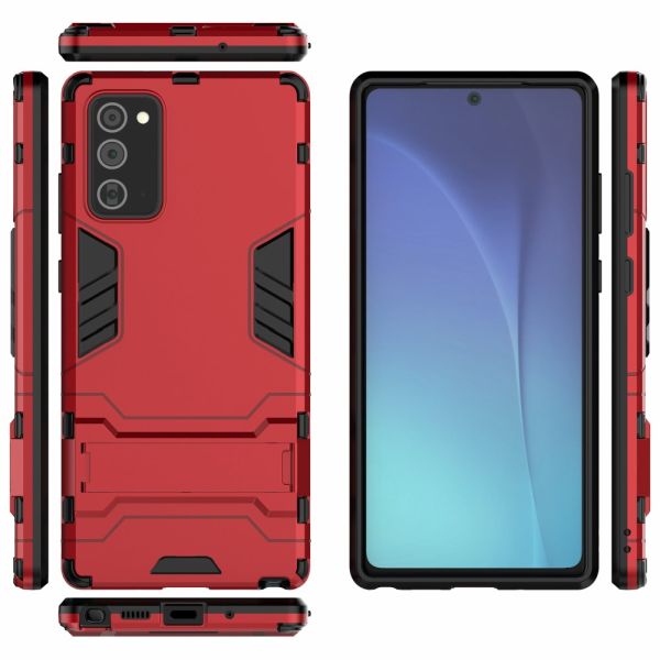 Kryt na Samsung Galaxy Note 20 Army clip červený