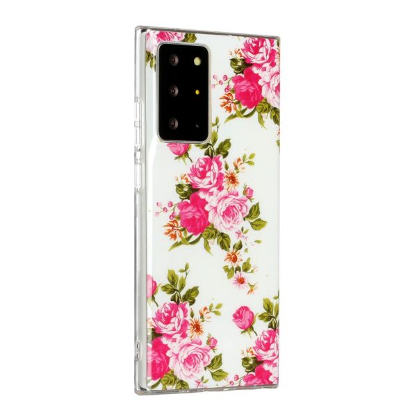 Kryt na Samsung Galaxy Note 20 Ultra svítící Růže