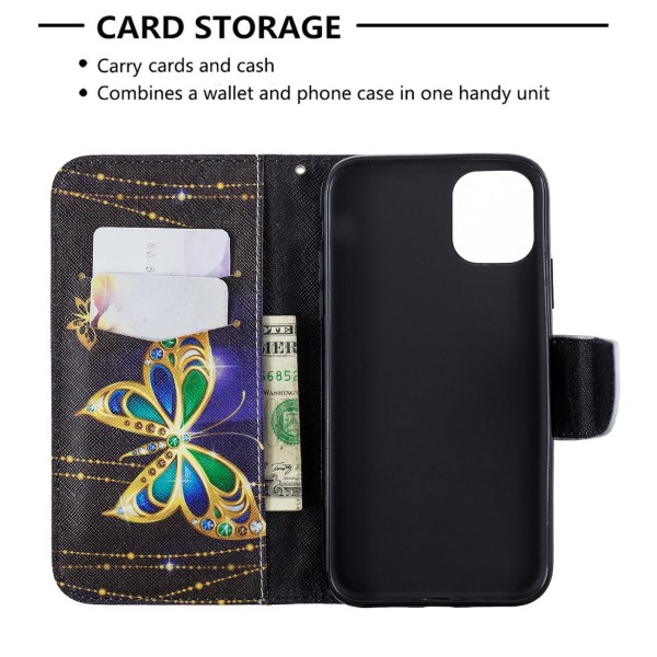 Pouzdro pro iPhone 11 Motýl černé