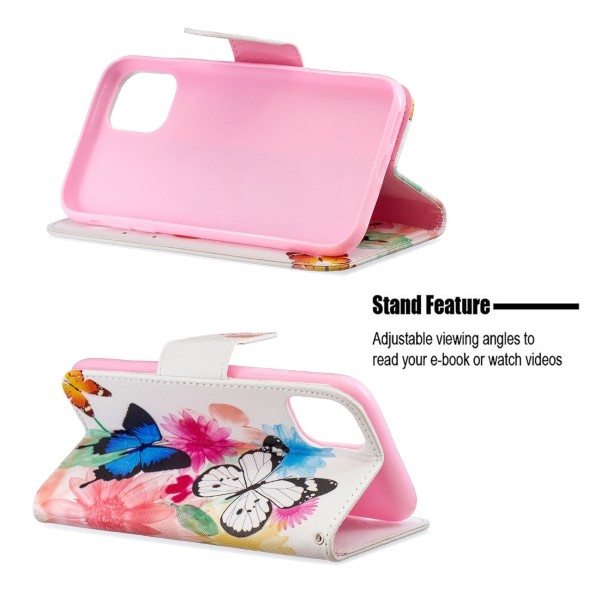 Pouzdro pro iPhone 11 Motýl bílé