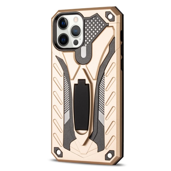 Kryt na iPhone 12 / 12 Pro odolný Kickstand zlatý