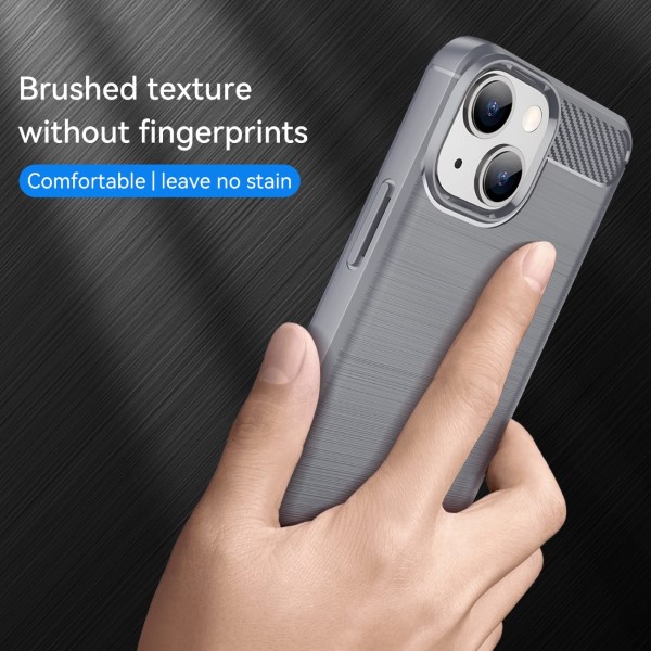 Kryt na iPhone 13 gumový Carbon šedý
