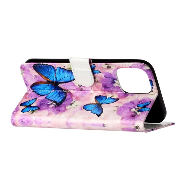 Pouzdro pro iPhone 13 Pro Motýl fialové