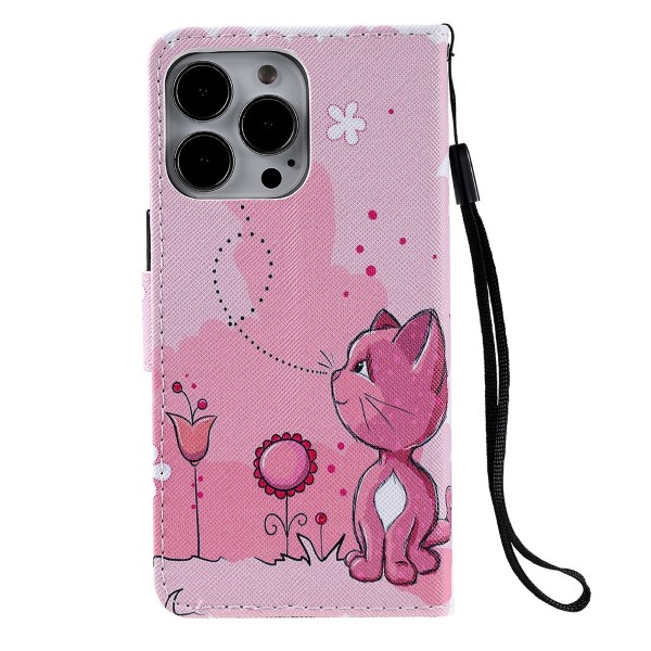 Pouzdro pro iPhone 13 Pro Kotě růžové