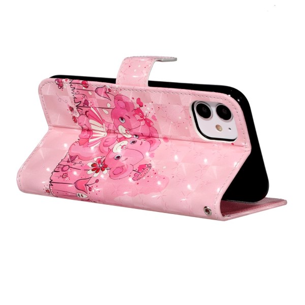 Pouzdro pro iPhone 11 Medvídek růžové