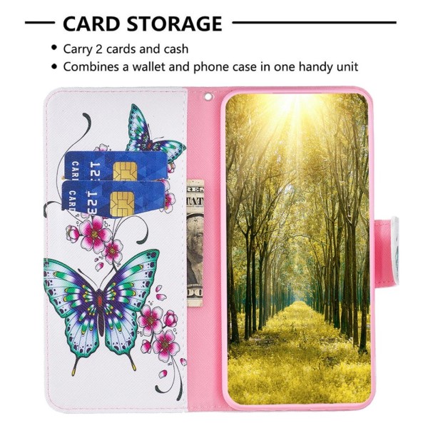 Pouzdro pro iPhone 14 Motýl bílé