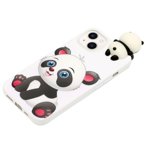 Kryt iPhone 14 3D panda bílý