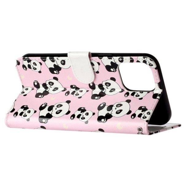 Pouzdro pro iPhone 14 Pro Panda růžové