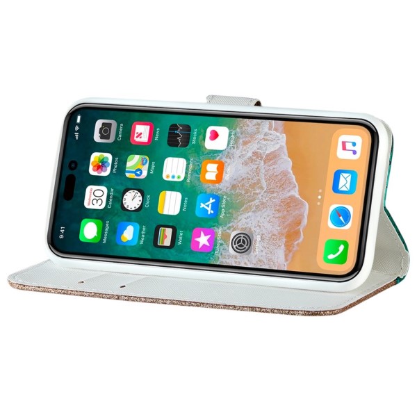 Pouzdro pro iPhone 14 Pro Glitter zelené