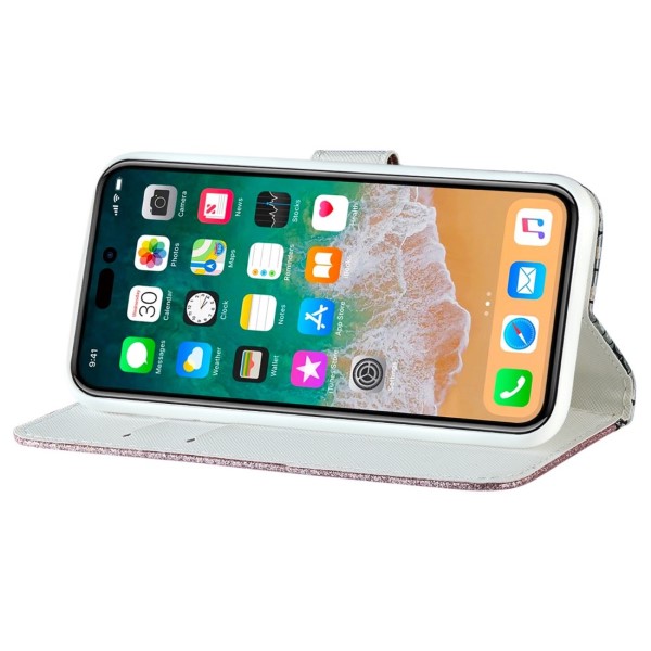 Pouzdro pro iPhone 14 Pro Glitter růžové