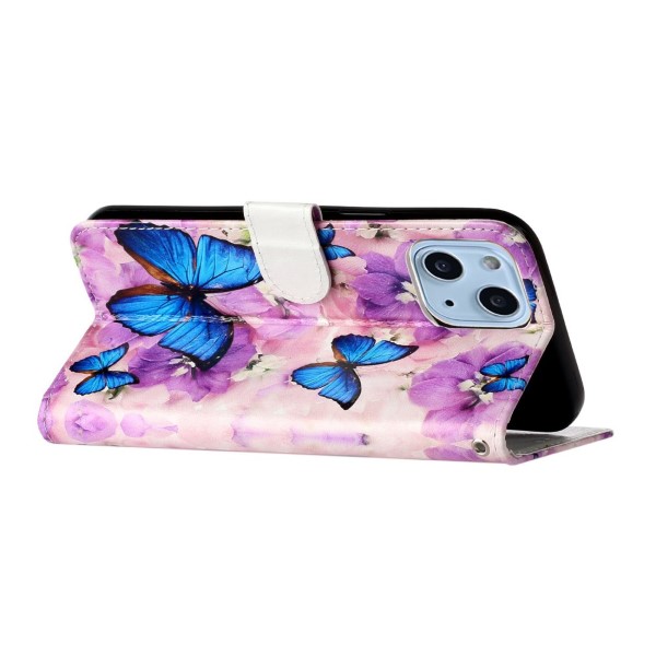 Pouzdro pro iPhone 13 Motýl fialové