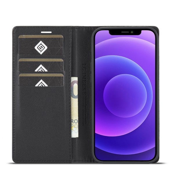 Pouzdro LC.IMEEKE pro iPhone 13 Carbon černé / červené