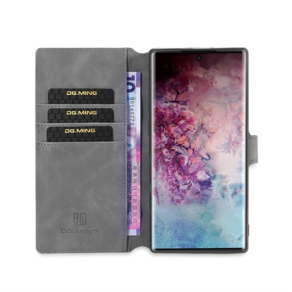 Pouzdro DG.MING na Samsung Galaxy Note 10 Plus Retro šedé