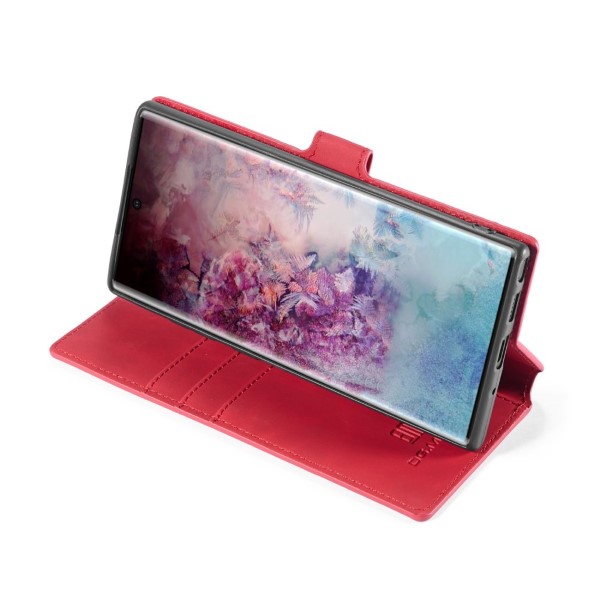 Pouzdro DG.MING na Samsung Galaxy Note 10 Plus Retro červené