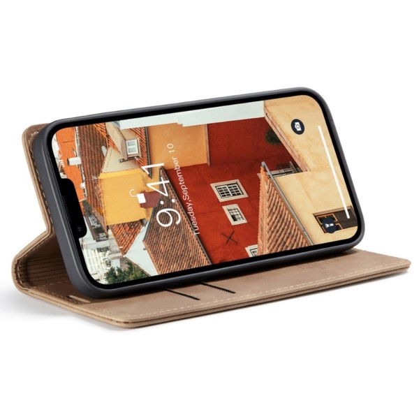 Pouzdro CASEME pro iPhone 14 hnědé