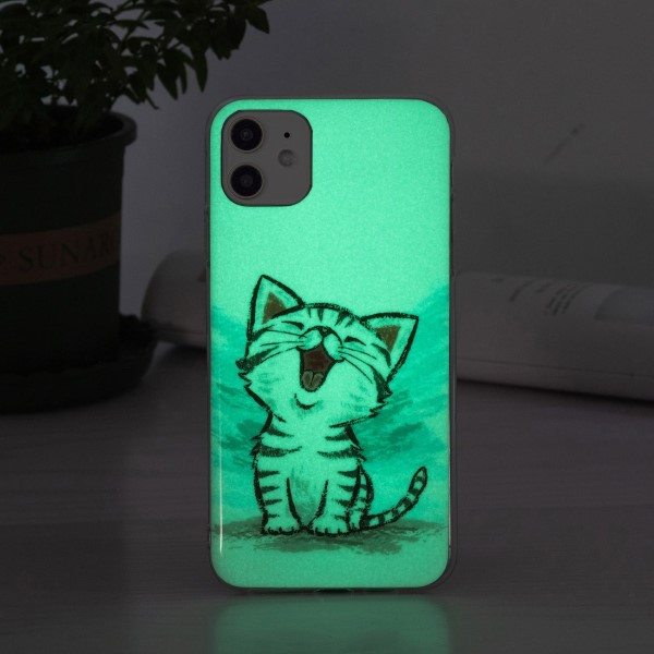 Kryt na iPhone 12 Mini svítící Kotě