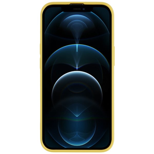Kryt na iPhone 12 Pro Max gumový žlutý