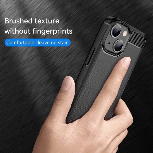 Kryt na iPhone 13 Mini gumový Carbon černý
