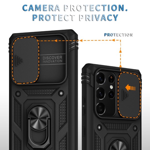 Kryt na Samsung Galaxy Note 20 Ultra odolný s krytkou na fotoaparát černý