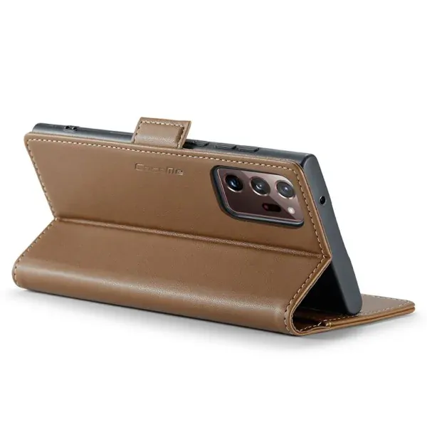 Pouzdro na Samsung Galaxy Note 20 Ultra CASEME smooth hnědé