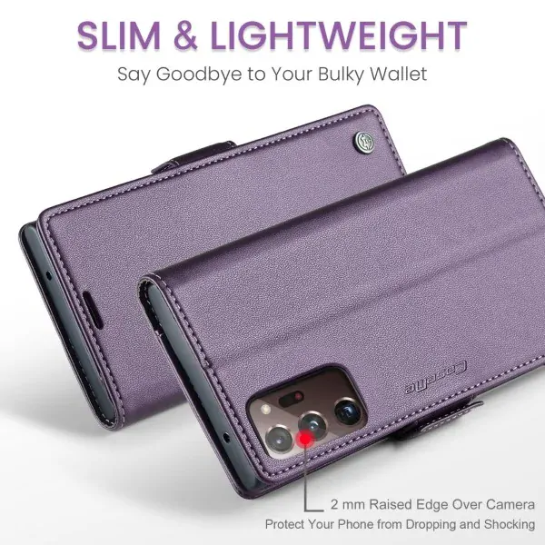 Pouzdro na Samsung Galaxy Note 20 Ultra CASEME smooth fialové