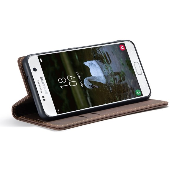Pouzdro na Samsung Galaxy S7 Edge CASEME hnědé