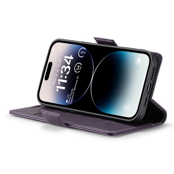 Pouzdro na iPhone 14 Pro Max CASEME Smooth fialové