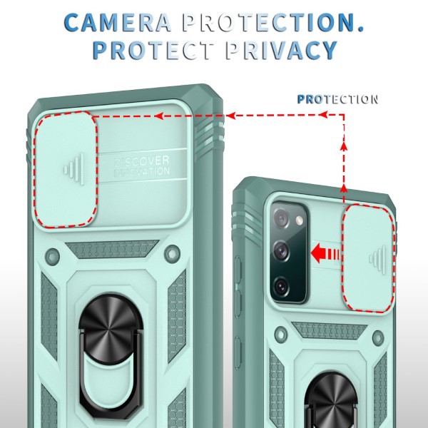 Kryt na Samsung Galaxy S20 FE odolný s krytkou na fotoaparát modrý