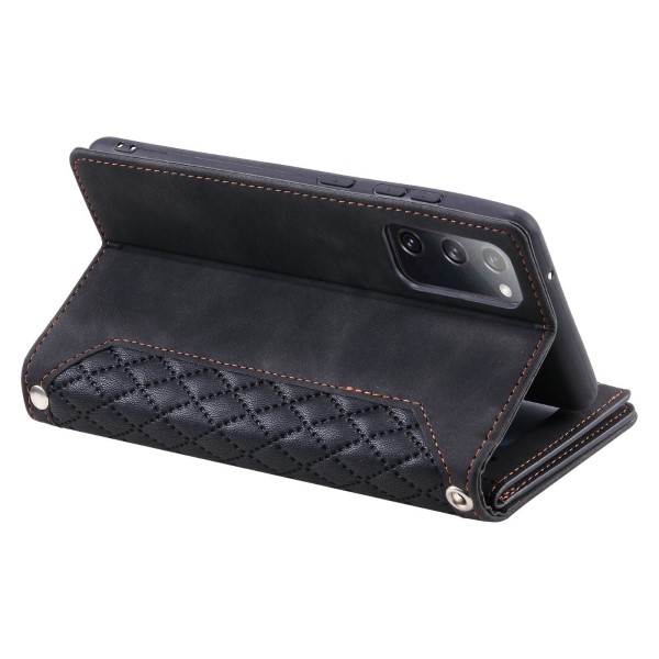Pouzdro na Samsung Galaxy S20 FE Luxury Double Layer černé