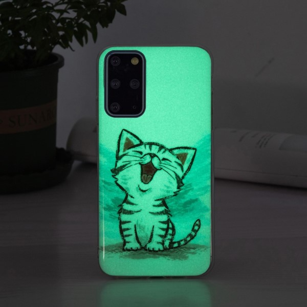 Kryt na Samsung Galaxy S20 Plus svítící Kotě