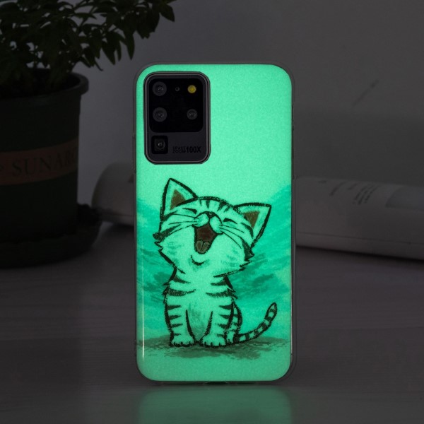 Kryt na Samsung Galaxy S20 Ultra svítící Kotě