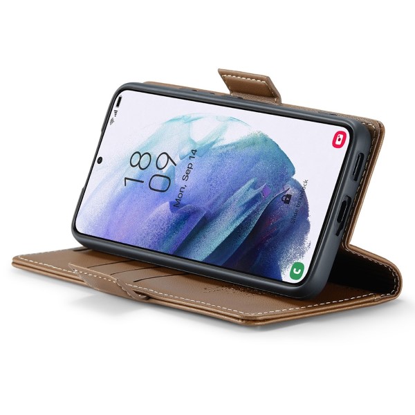 Pouzdro na Samsung Galaxy S21 CASEME smooth hnědé