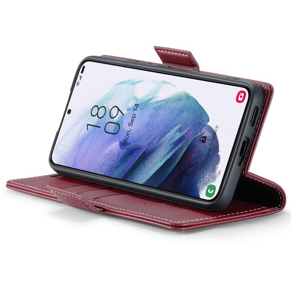 Pouzdro na Samsung Galaxy S21 CASEME smooth červené