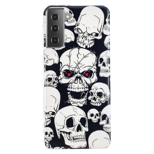 Kryt na Samsung Galaxy S21 svítící Lebky
