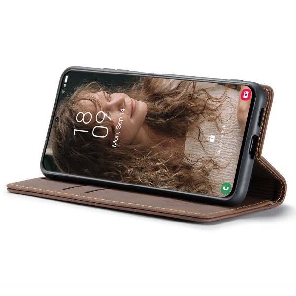 Pouzdro na Samsung Galaxy S21 CASEME hnědé