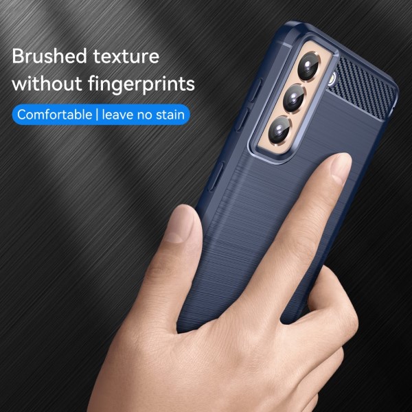 Kryt na Samsung Galaxy S21 Carbon modrý