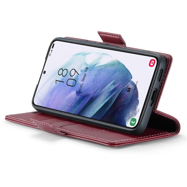 Pouzdro na Samsung Galaxy S21 Plus CASEME smooth červené