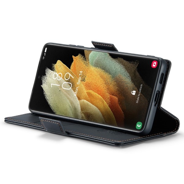 Pouzdro na Samsung Galaxy S21 Ultra CASEME smooth černé