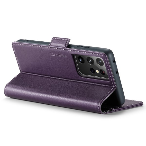 Pouzdro na Samsung Galaxy S21 Ultra CASEME smooth fialové