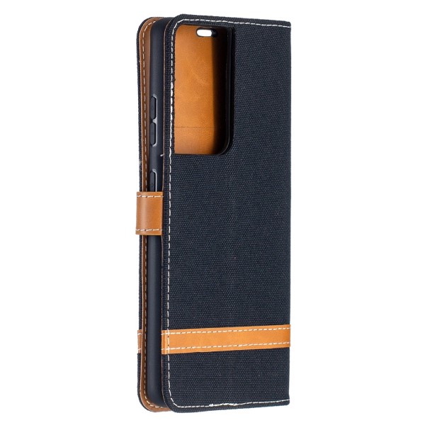 Pouzdro na Samsung Galaxy S21 Ultra Jeans černé