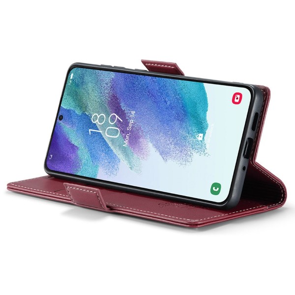 Pouzdro na Samsung Galaxy S21 FE CASEME smooth červené