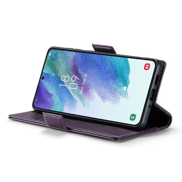 Pouzdro na Samsung Galaxy S21 FE CASEME smooth fialové