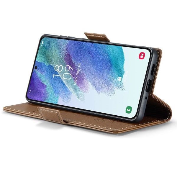 Pouzdro na Samsung Galaxy S21 FE CASEME smooth hnědé