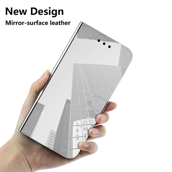 Pouzdro na Samsung Galaxy S21 FE Zrcadlové stříbrné