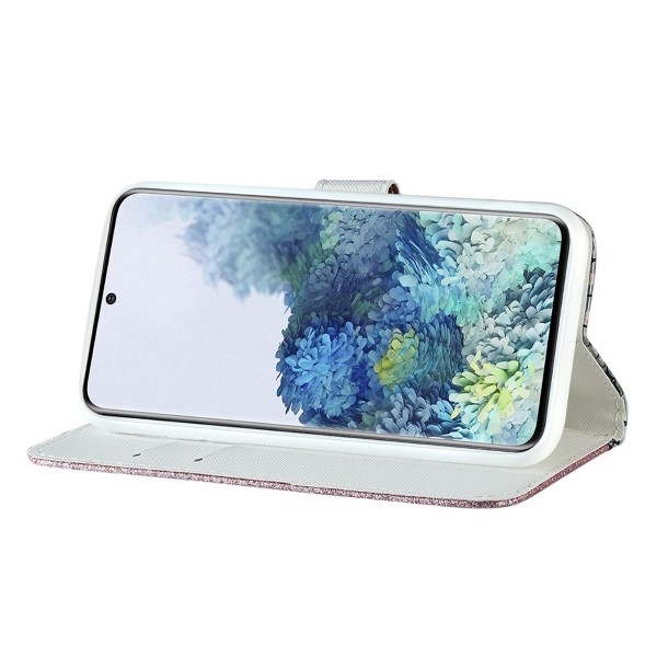 Pouzdro na Samsung Galaxy S21 FE Glitter růžové
