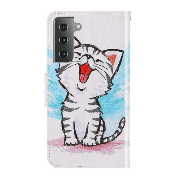 Pouzdro na Samsung Galaxy S21 FE Kotě bílé