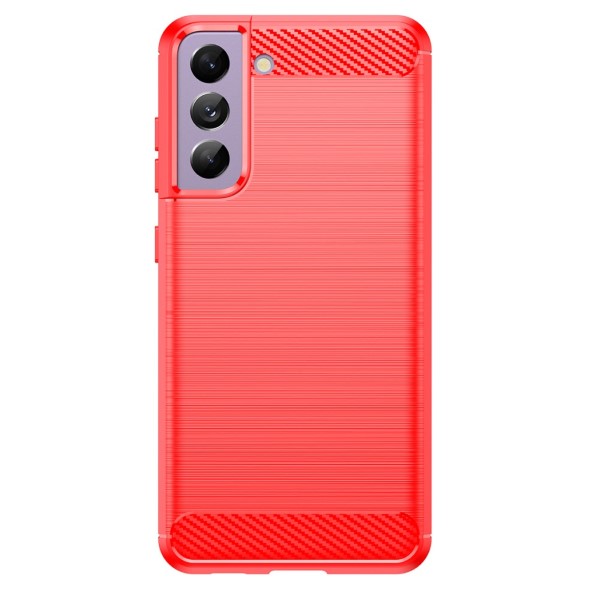 Kryt na Samsung Galaxy S21 FE Carbon červený 