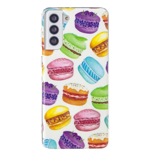 Kryt na Samsung Galaxy S21 FE svítící Makronky