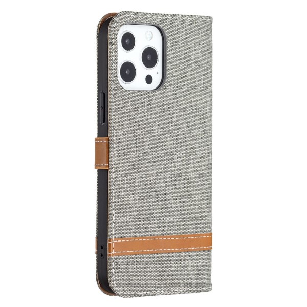 Pouzdro na iPhone 13 Pro Max Jeans šedé