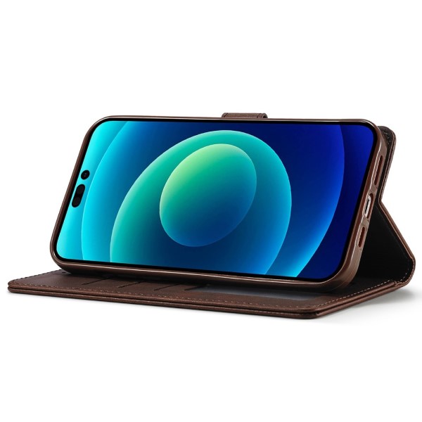 Pouzdro LC.IMEEKE pro iPhone 14 Plus hnědé